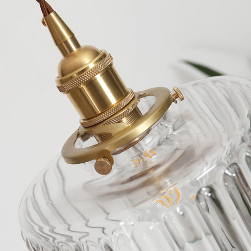 Vintage Glass Pendant Lights | Cylinder