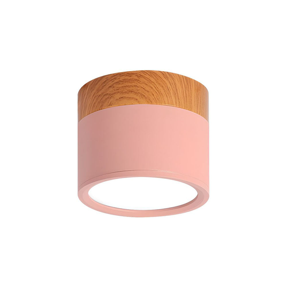 Cylinder Flush Ceiling Lights | Colourful