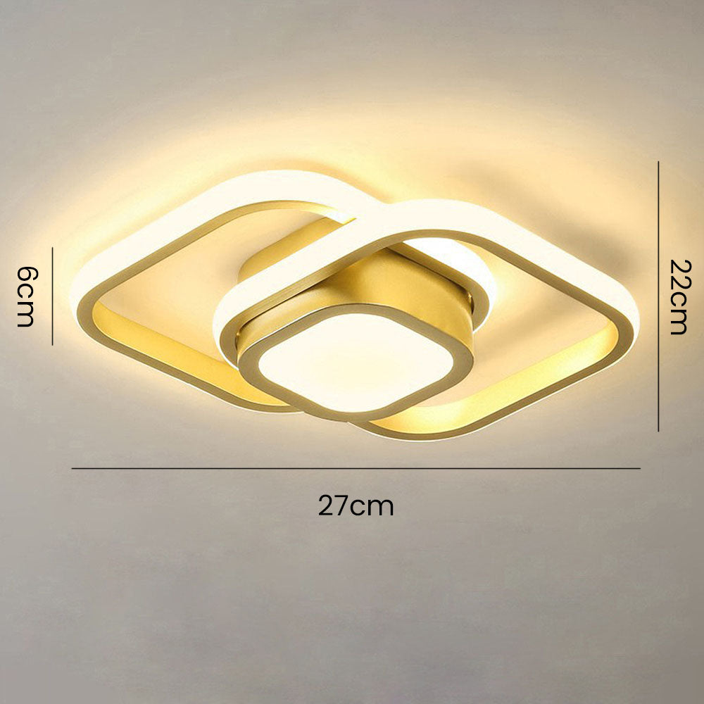 Double Ring LED Ceiling Light | Modern