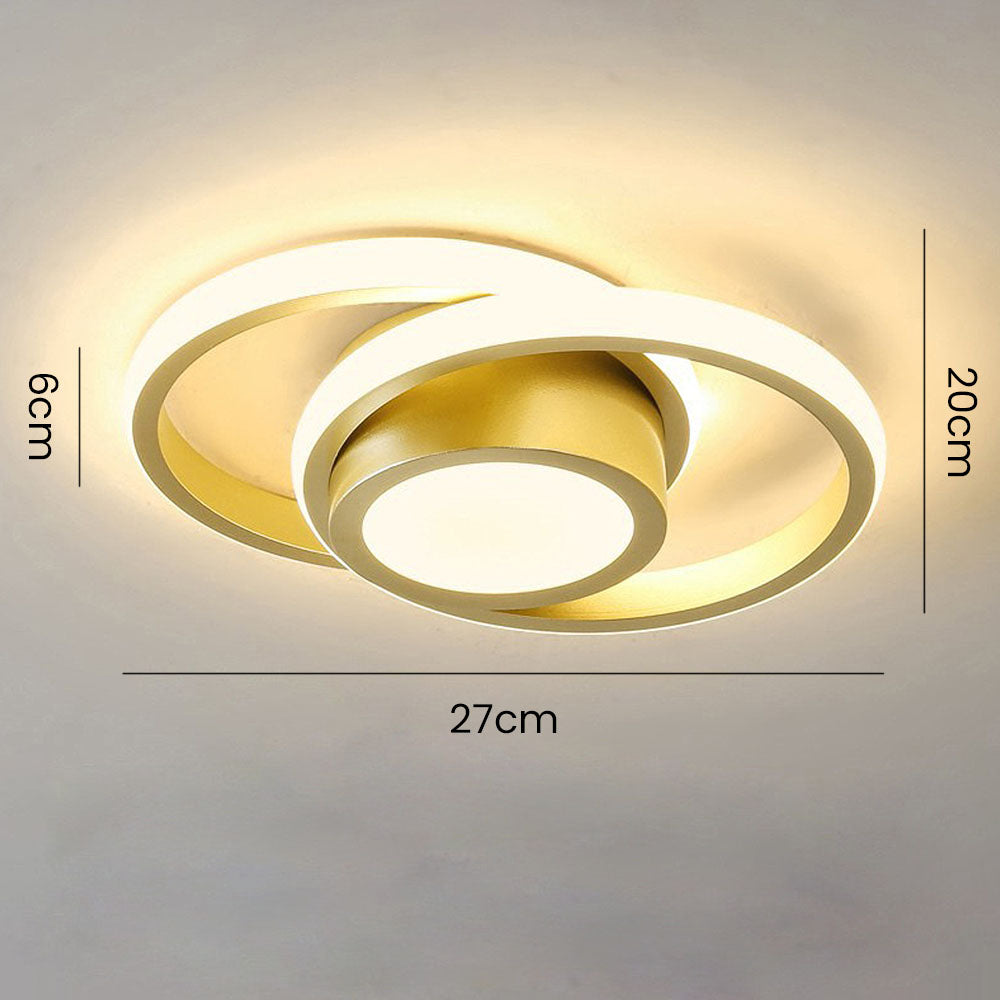 Double Ring LED Ceiling Light | Modern