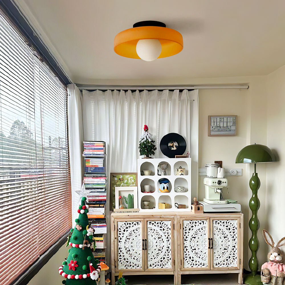 Round Flush Ceiling Lights | Colourful