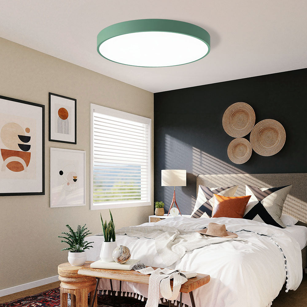 Circular Flush Ceiling Lights | Colourful