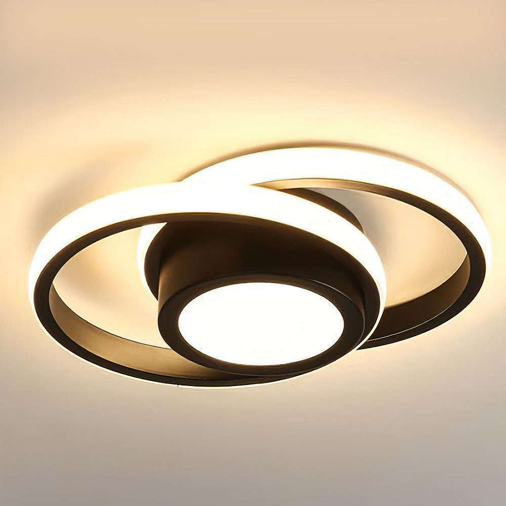 Double Ring LED Ceiling Light | Modern