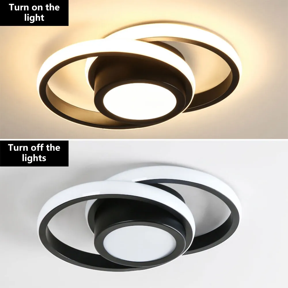 Double Ring LED Ceiling Light | Modern