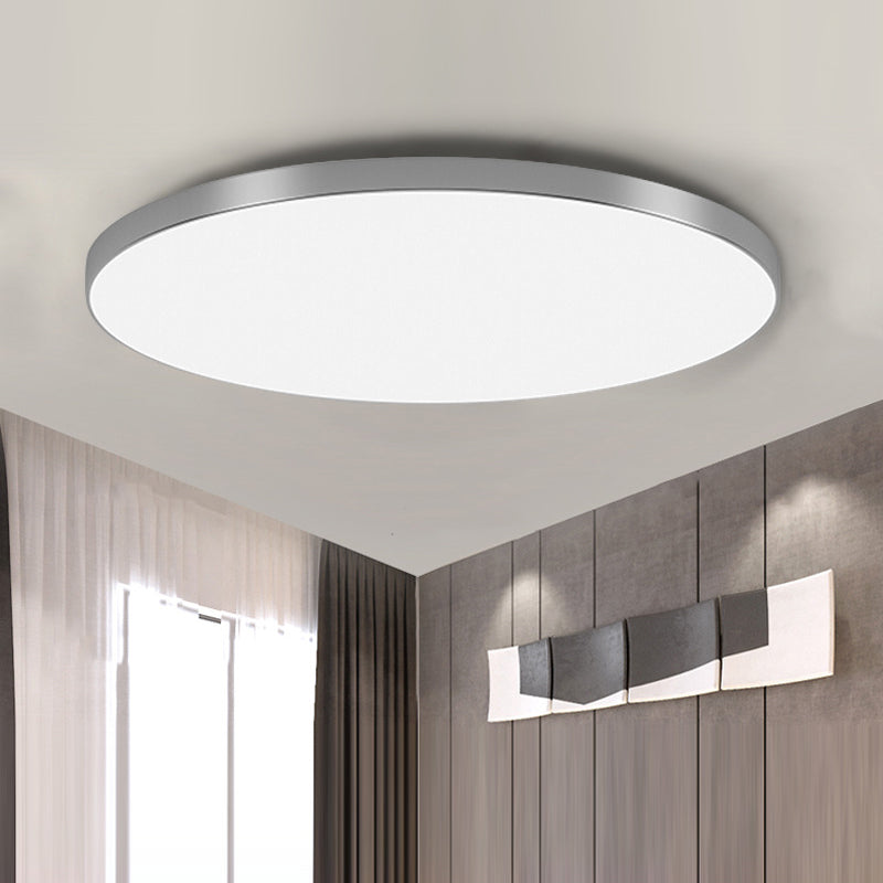 Minimalist Round Flush Mount LED Ceiling Light | Sleek Ultra-Thin Design