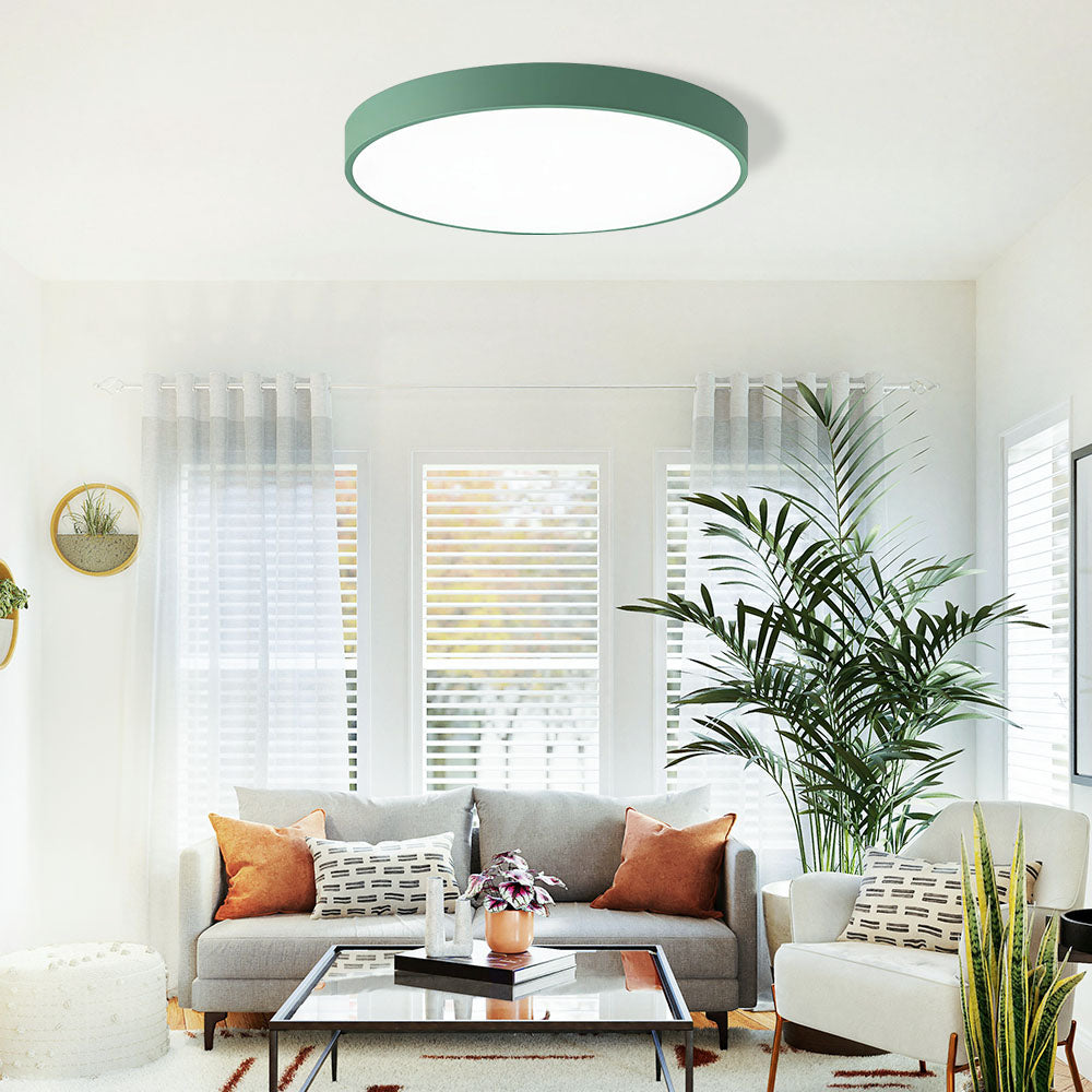 Circular Flush Ceiling Lights | Colourful