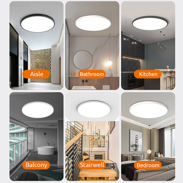 Minimalist Round Flush Mount LED Ceiling Light | Sleek Ultra-Thin Design