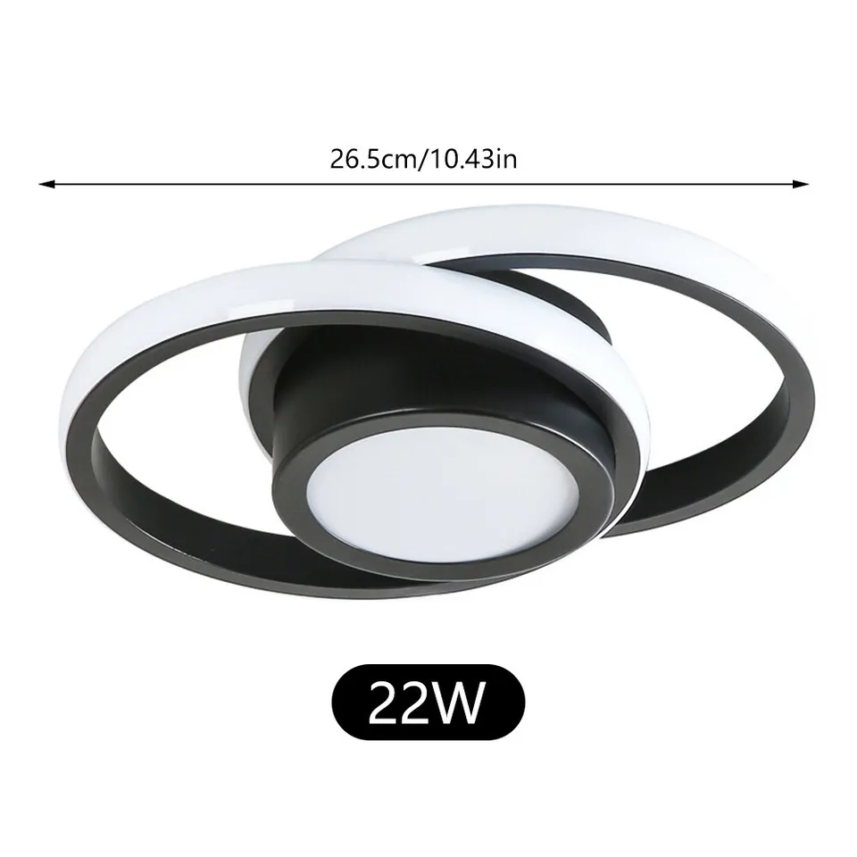 Double Ring LED Ceiling Light | Modern