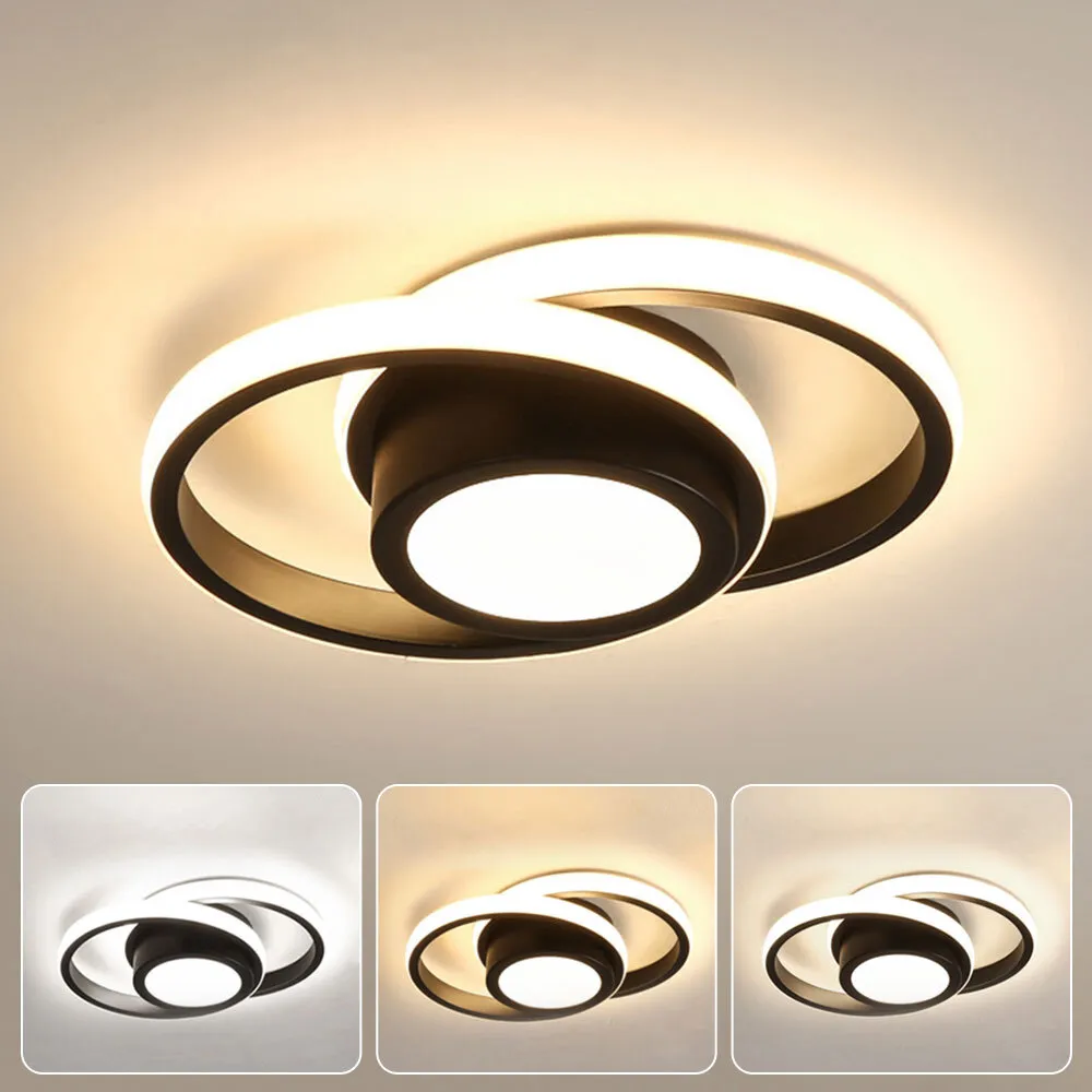 Double Ring LED Ceiling Light | Modern
