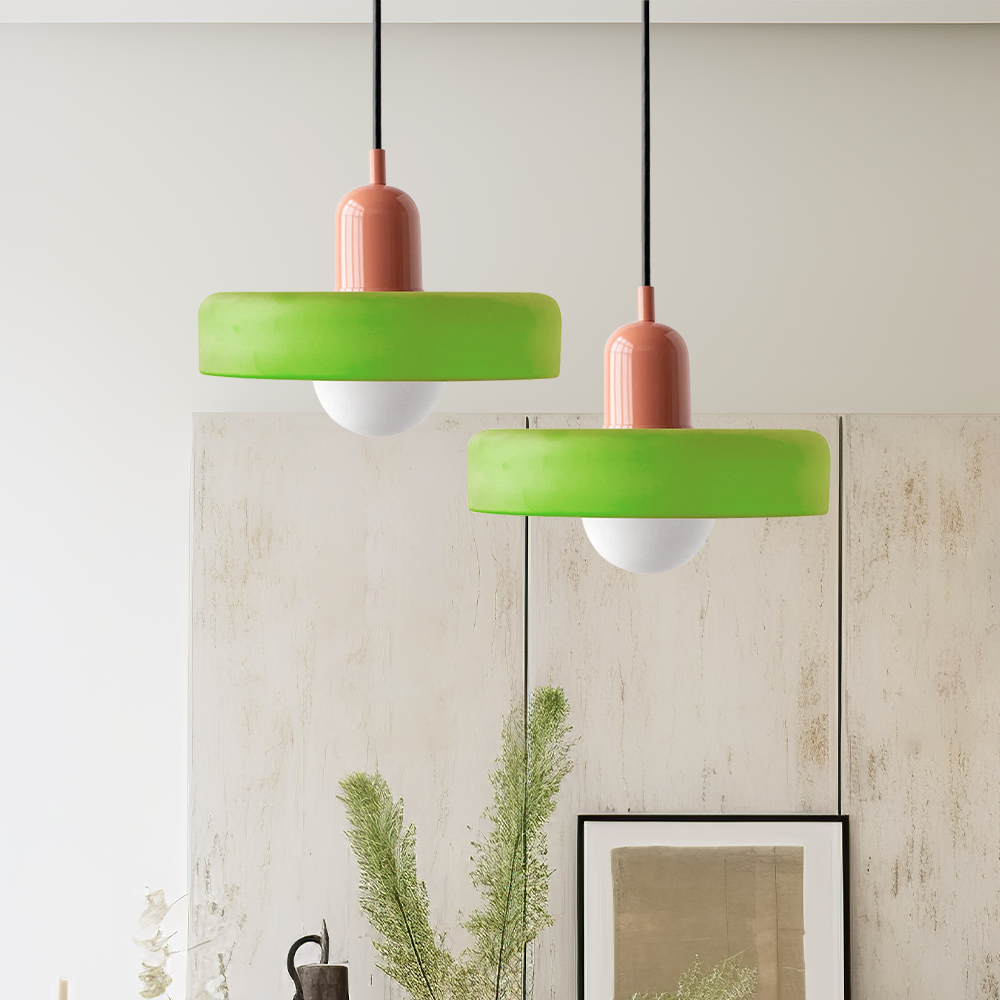 Bauhaus Modern Art Decor Glass Ceiling Pendant Light | Colorful