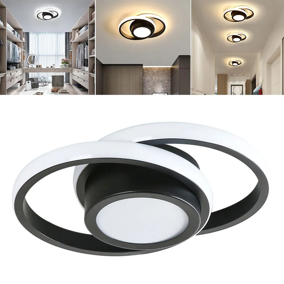 Double Ring LED Ceiling Light | Modern