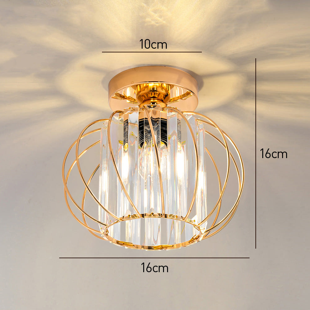 Luxury Glass Semi Flush Mount Ceiling Light | Nordic