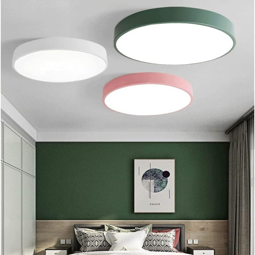 Circular Flush Ceiling Lights | Colourful