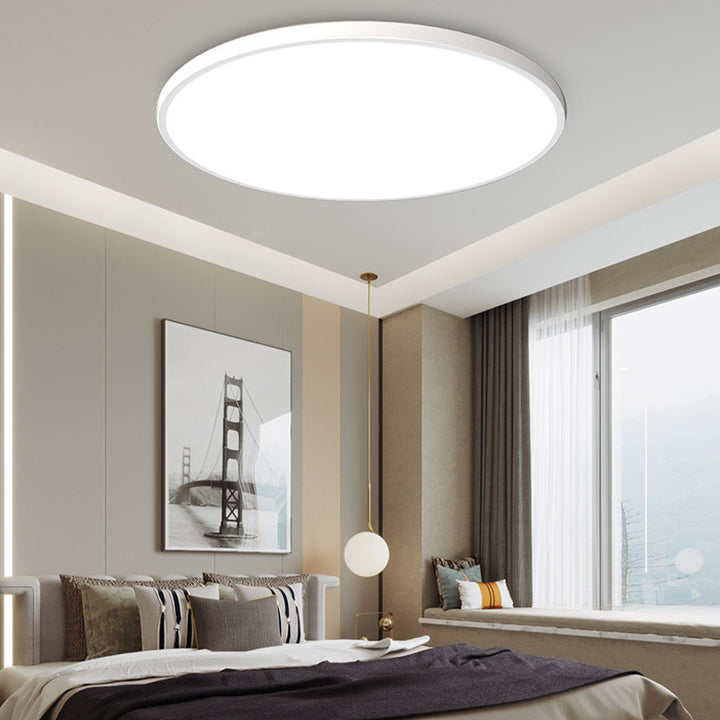 Minimalist Round Flush Mount LED Ceiling Light | Sleek Ultra-Thin Design